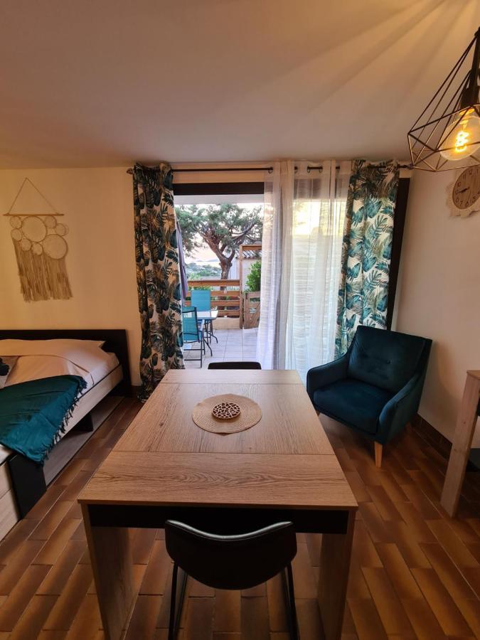 Studio avec terasse vue mer Porticcio  Esterno foto